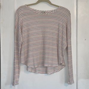 Multi-Colored Knitted Long Sleeve Shirt